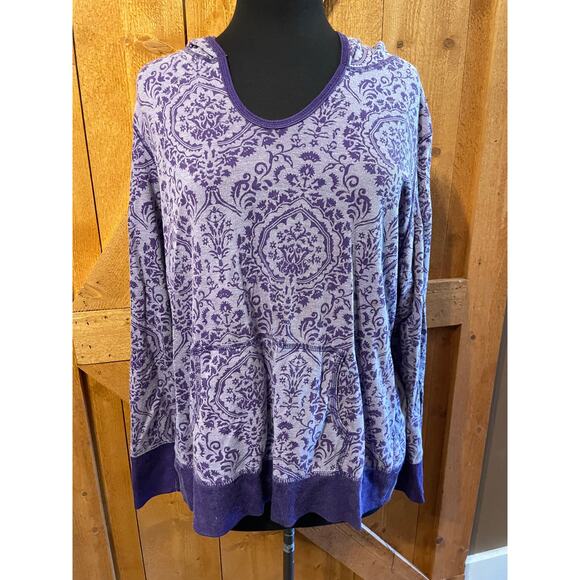 Women's Reversible Medium Lightweight Hoodie Purple - Picture 1 of 9